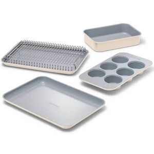 Mini 6 Piece Cream Bakeware Set with Storage